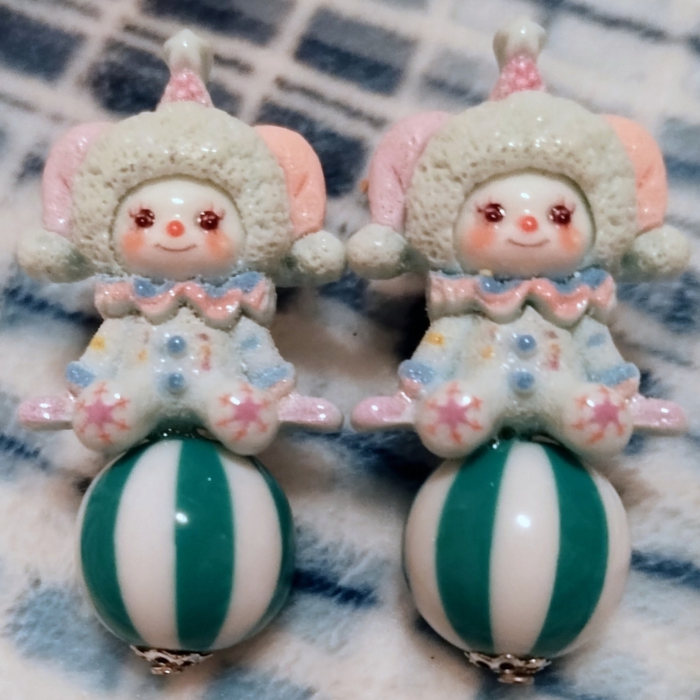 Adorable Clown Earrings